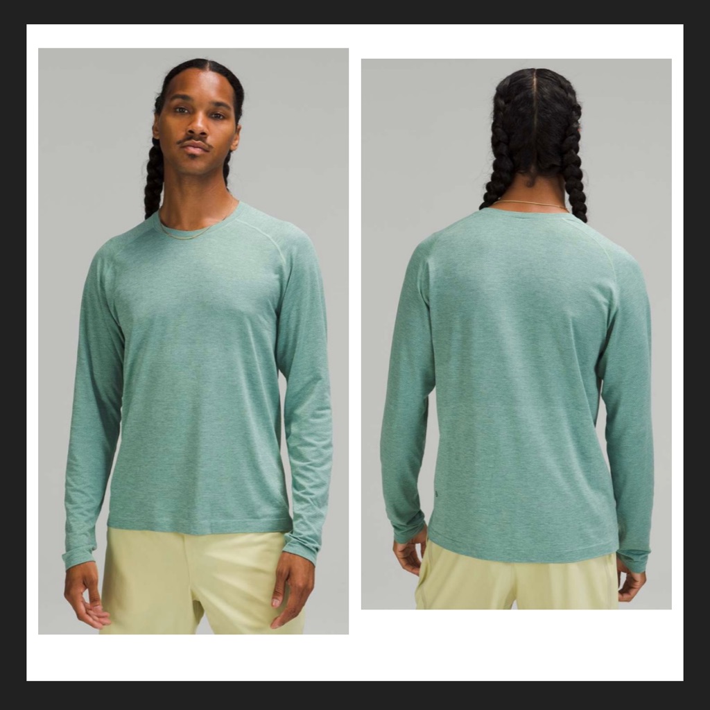 Lululemon Metal Vent Tech Long Sleeve 2.0 Tidewater Teal / Wild Mint